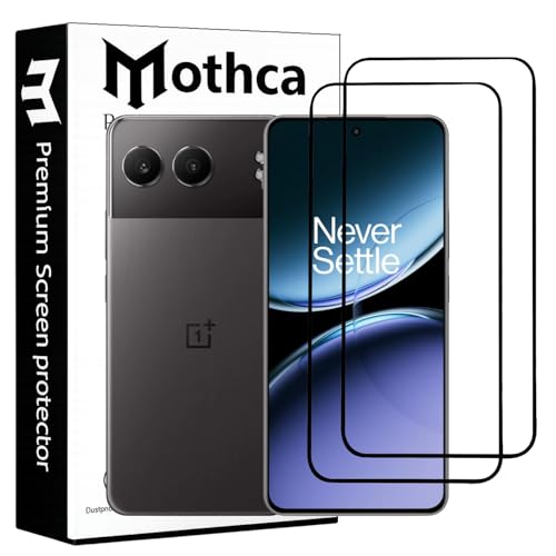 Image of Mothca Military-Grade Tempered Glass Screen Protector Compatible for OnePlus Nord 4 5G with Edge to Edge Coverage - Case Friendly, Anti-Scratch & Bubble-Free Installation Kit (Pack of 2)