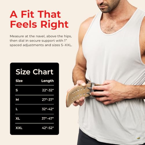 Sunny Health & Fitness Large Leather Weightlifting Belt w/ 6" Back Support - image 4