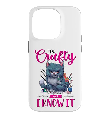�ʔ����H�|�Ƃ̌��t I'm Crafty and I Know It �N���t�e�B���O�L���b�g �X�}�z�P�[�X iPhone 14 Pro �p