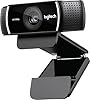 Logitech Webcam C922 Pro Stream, HD 1080p / 30fps ou HD 720p / 60fps Hyperfast, Audio stéréo, Correction de la lumière HD, Autofocus, pour Youtube, Twitch, XSplit, PC/Mac/Laptop/Macbook/Tablet