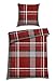 Produktbild Schiesser Bettwäscheset Talisa - Feinbiber - 2-teilig - 135 x 200 cm - Rot