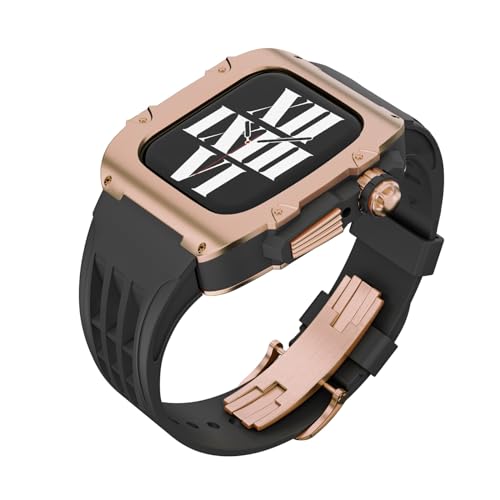 Kit de modification Apple Watch 44mm en alliage de titane luxe et bracelet agate