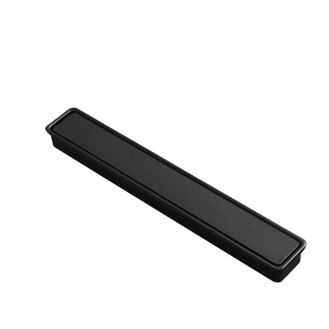 EKalgretrA Recessed Sliding Handles Modern Simple Sliding Door Concealed Embedded Handle Zinc Alloy Kitchen Cabinet Invisible Furniture Slotted(Matte Black164mm)