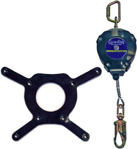Guardian Fall Protection 10926 30-Foot Heavy Duty 0.1875-Inch Galvanized Cable with Swivel Top, SS Hook and Boot Cover