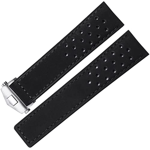 Correa de reloj de cuero genuino para lucir tu TAG Heuer