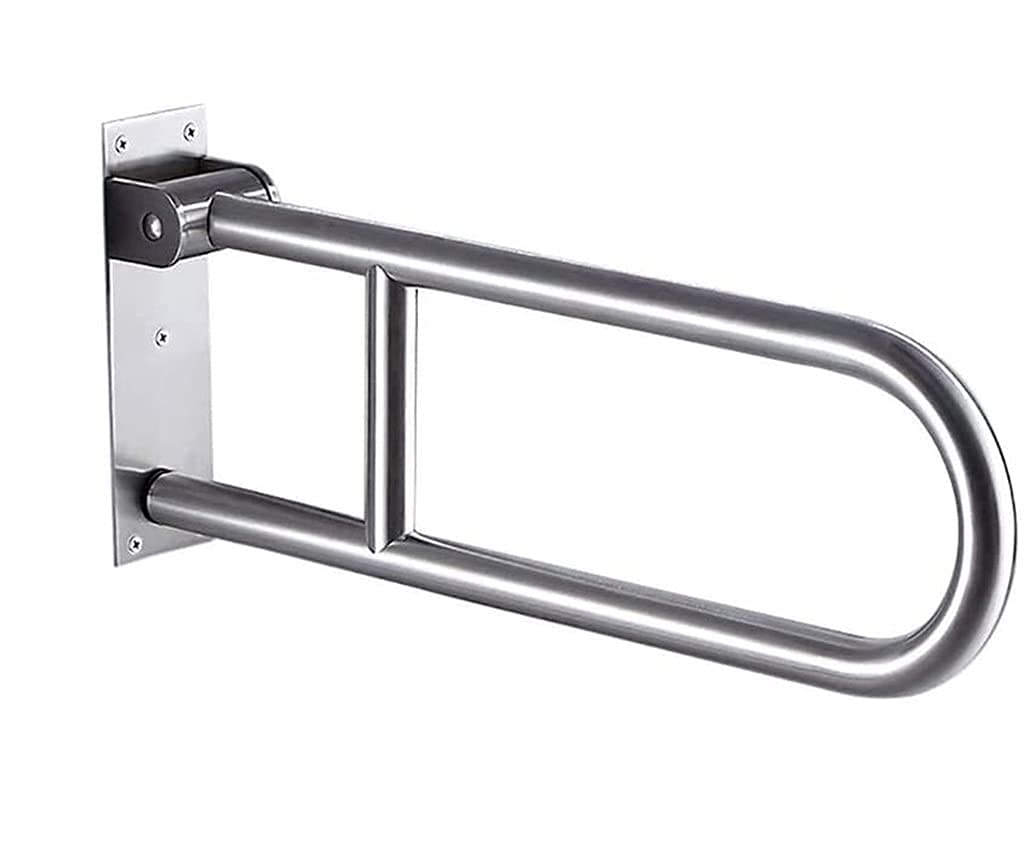 Tyuhduyur Grab Bar U Shape Folding Safety Support Rail For Elderly Disabled Pregnant Bathtub Shower Support Handle Grab Bar For Toilet / 60Cm