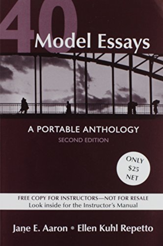 40 MODEL ESSAYS:PORTABLE ANTH. 1457632675 Book Cover