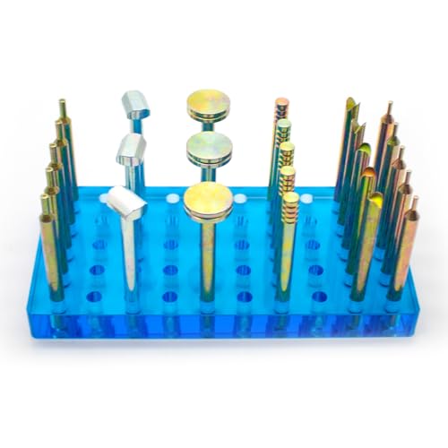 26PCS High Precision Gem Dopsticks Set Diameter 6MM Length 65MM Compound Gemstone Dop Stick Gemstone Faceting Grinding Tool