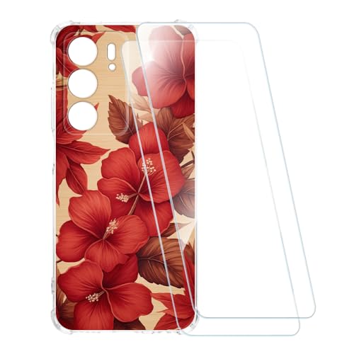 ESACMOT �v�����g�P�[�X + 2�������K���X�t�B���� OPPO P3 Lite 4G RMX5300 �Ƃ̌݊�������, �Ռ��z���\�t�g�J�o�[ HD�N���A (�� 3)