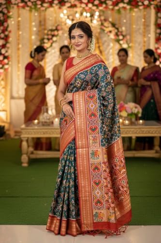 Image of SATIKA VASTRAM Tussar Silk Saree Solid Design Pure Soft Thread Weaving Contrast Border And Rich Pallu With Blouse Piece