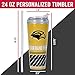 Rico Industries NCAA Southern Mississippi Golden Eagles Standard 24oz Personalized Tumbler W/Hinged Lid - Team Colored Travel Tumbler - Keeps Drinks Cold or Hot