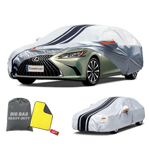 Image of Car Cover Custom Fit for Lexus ES ES300 ES330 ES350 ES300h, Waterproof All Weather for Automobiles Full Exterior Cover Rain Sun Snow UV Protector.