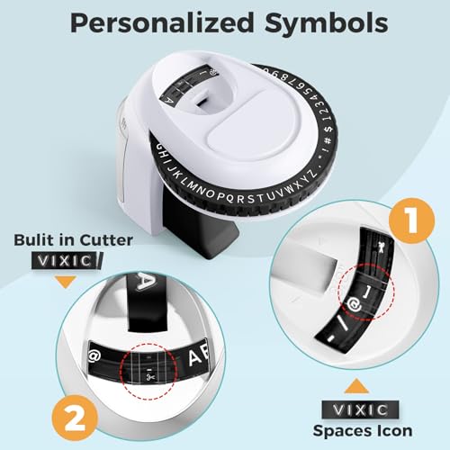 image for Vixic Embossing Label Maker, Vintage Embossed Label Makers, Old School