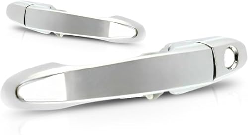 Miniatura 6 de KarParts360 Manija de puerta exterior para Saturn Sky 2007 2008 2009 2010 lado del conductor y del pasajero | Par | Delantero | Exterior | Cromo |