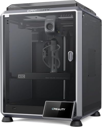 Creality K1C 3D Printer with AI Camera 600mm/s High-Speed Auto Leveling Clog-Free Robust Direct Extruder K1 SE Upgraded 3D Printer 300C Printing Silent Mode Support Carbon Fiber Filaments