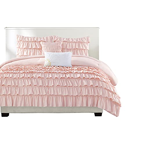 Intelligent Design ID10-1380 Comforter Set Twin, Waterfall Multi Layers Ruffle Comforter Set thumb #8
