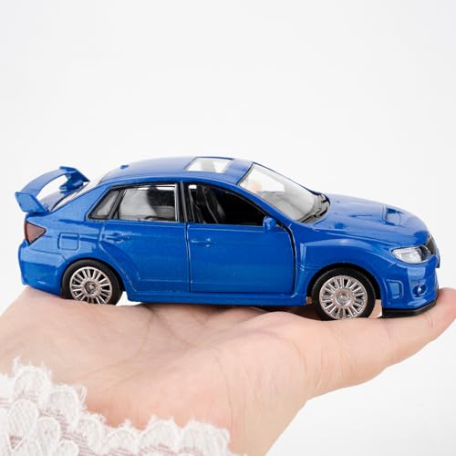 Modelo de coche escala 1:36 Subaru WRX STI2010 azul miniatura 5