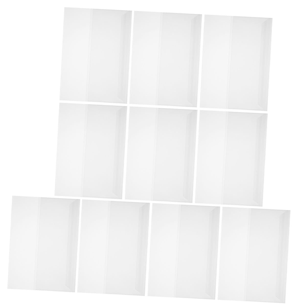 Angoily 50 Fogli Copertine Trasparenti per Libri Scolastici e Quaderni Foderini Riutilizzabili in Plastica Resistente Allacqua Protettive e Regolabili per Manuali Documenti e Libri Facili