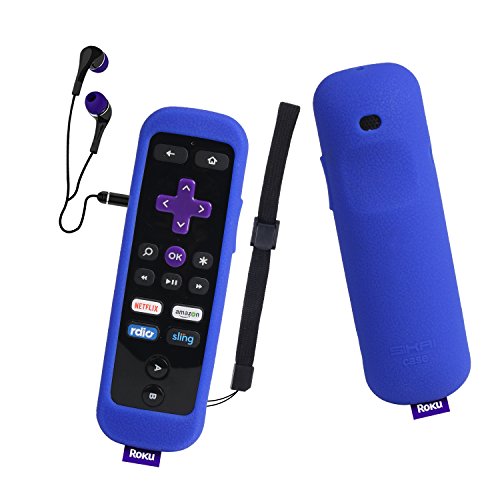 SIKAI Silicone Case for Roku Gaming Remote Shockproof Protective Cover for Roku 3