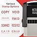 Emailed Self Inking Stamp, Refillable Stampers for Office - Business, Accounting, Bookkeeping, Coding, Legal, Notary, Work, Ordering, Inventory Stamps - Red Ink