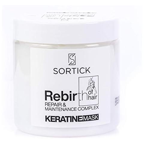 SORTICK Rebirth Serie Sulfate & Paraben free (Keratin Mask 500 ml) for Anti Frizz Moisturiser for Curly Straight Dry Damaged and Frizzy Hair Cover