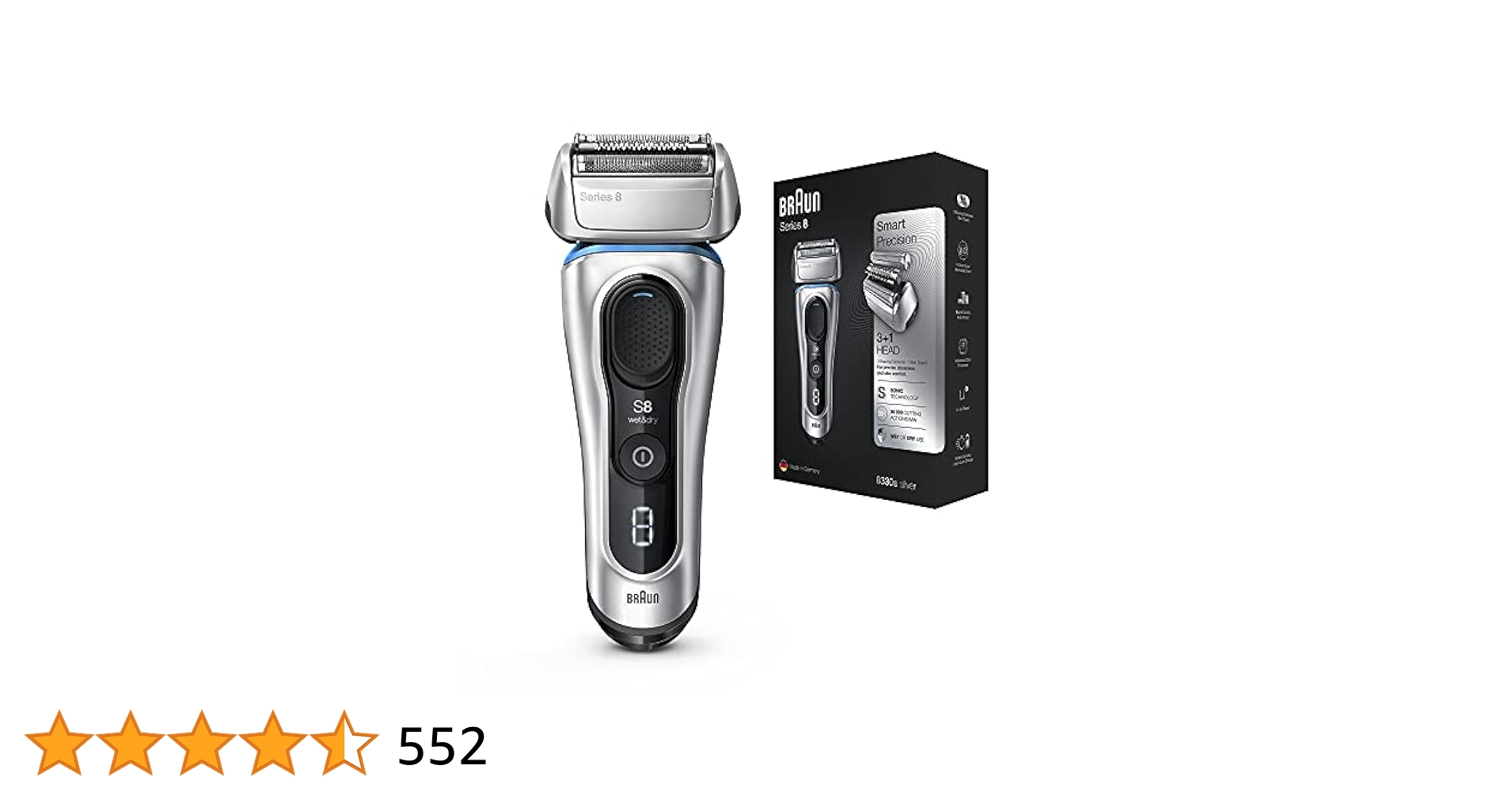 Braun Series 8 8330s Next Generation, Electric Shaver for