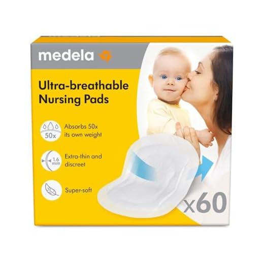 Medela discos absorbentes respirables para la lactancia, diseño discreto para un uso cómodo, paquete de 60