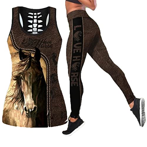 Débardeur imprimé 3D pour femme leggings de yoga style décontracté taille M sexy