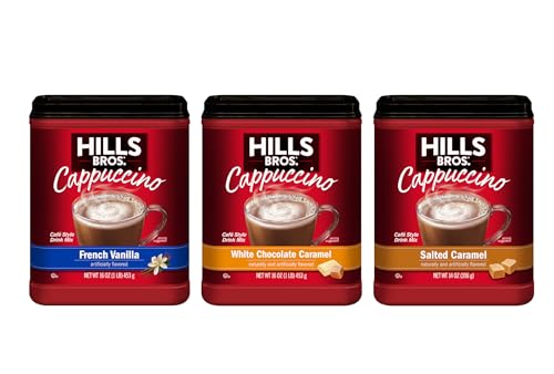Hills Bros. Cappuccino Mix – Rich, Frothy Coffeehouse-Tasting Instant Drink