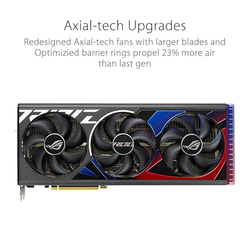 Image of ASUS ROG Strix GeForce RTX 4080 Super OC Edition Gaming Graphics Card (PCIe 4.0, 16GB GDDR6X, DLSS 3, HDMI 2.1a, DisplayPort 1.4a, Vapor Chamber, Massive Vented Backplate, Power Sensing, Aura Sync)
