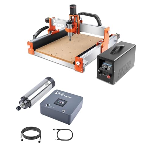 FoxAlien XE-PRO CNC Router Machine and 1.5kW VFD Spindle Upgrade
