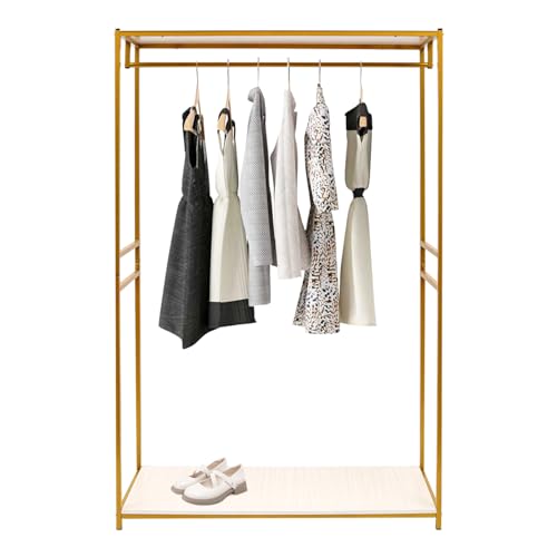 HOARLICN Abito da sposa per abiti da sposa, in oro,