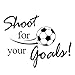 DZT1968(TM)2015 Home Decor Shoot For Your Goals Football Soccer Removable Decal Wall Sticker