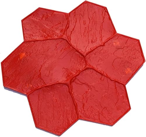 HGOuhK Molde for Estampado de Textura de hormigón for Patio, Herramienta for Estampado de Patrones de Piso de Pizarra sin Costuras Moldes para Estampado de Cemento