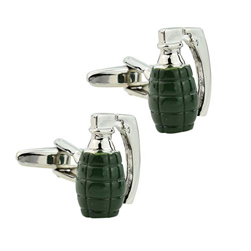Mancuernillas para hombre GTR X2PSN280 granada de mano miniatura 1