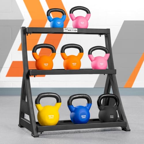 METIS Neoprene Kettlebells (9lbs to 62lbs) | Home Training and Gym Fitness Kettlebells