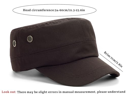Image of Unisex Basic Cadet Army Caps Everyday Military Style Hat