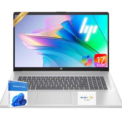 Image of HP 17.3 inch FHD Business Laptop, 2026 Edition, 16GB RAM, 512GB SSD, Powerful AMD Ryzen 5 7000 Series CPU, Windows 11 with Office 365 for Web