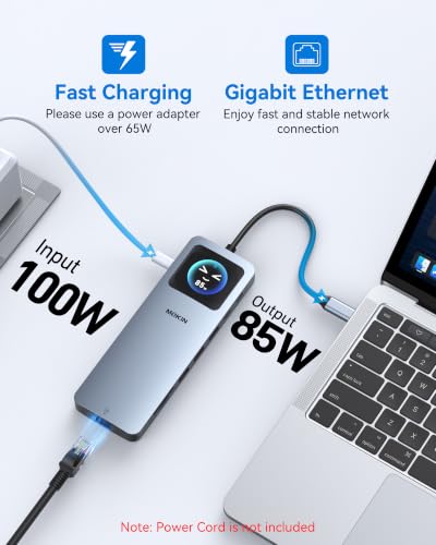 Image of MOKiN USB C Docking Station 3 HDMI, Laptop Dockingstation Triple Display