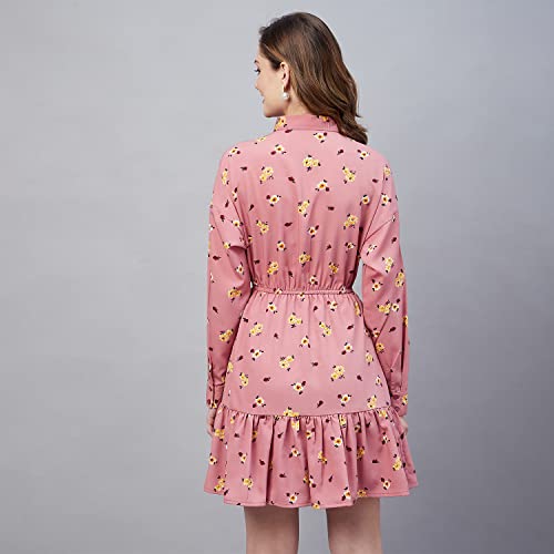 Image of Carlton London Women's Satin Fit and Flare Mini Dress