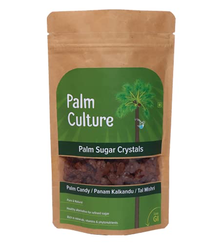 Palm Cultures Palm Sugar Crystals/panakarkandu/Tal Mishri - 200 grams | Low GI Sweetener | Rich in minerals, vitamins and phytonutrients | Palm candy | Pure and natural (B09FZQJX3H) Amazon Price History, Amazon Price Tracker