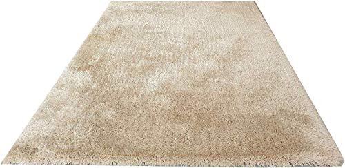 Image of Shaggy Super Soft Carpet for Home & Living Room Size - 8 X 11 Ft (Ivory)