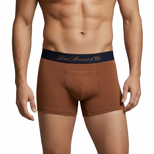 Image of Levi's Cotton Elite Trunk | Premium Men's Trunk Underwear | 4-Way Stretch | Outer Elastic Waistband | H-Pocket | Style 072 | Pack of 1