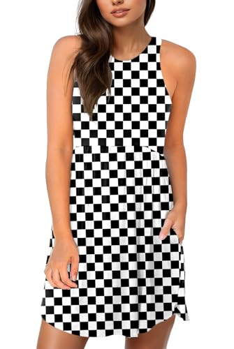 Image of HiMONE Vacation Dresses for Women 2025 Summer Dress Women's Casual Sundresses Casual Beach Petite Sun Dress XS-2XL