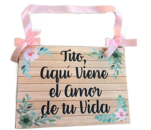 Cartel para Boda Aqui viene la novia