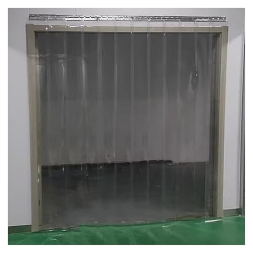 Cortina de tiras de PVC contra corrientes de aire y polvo en puertas de salas blancas