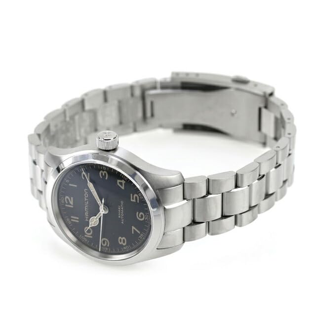 Image of Hamilton H70405130 Khaki Field Murph Automatic Watch, Men's, Women's, Automatic, Black, Bracelet Type