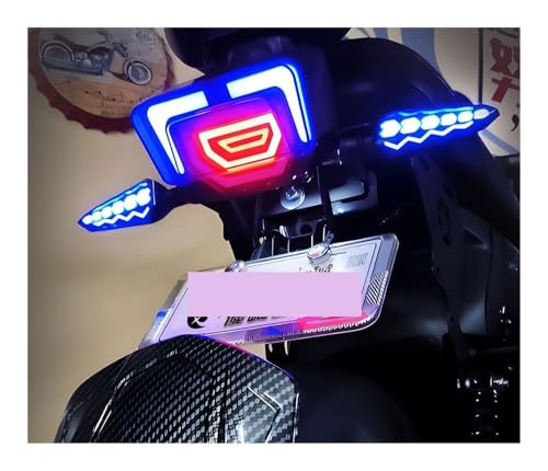 Feu arrière LED moto CG125 de qualité supérieure avec stop décoratif