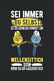  Sei immer du selbst: Vogel Notizbuch  DIN A5  Liniert  120 Seiten