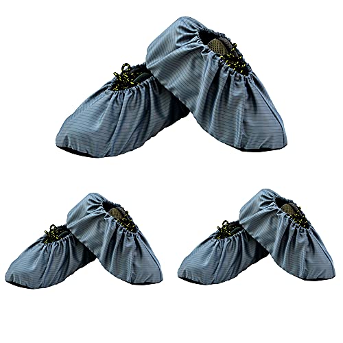 FGXY 3 Paare Schuhüberzieher, Antislip Schuhüberzieher Wiederverwendbar, überschuhe Staubfrei, überschuhe, Antistatischer Überschuh, für Haushalt Teppich Boden Schutz Maschinen Waschbar Cover